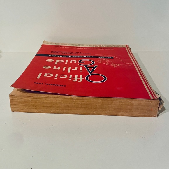 OAG Official Airline Guide December 1956 book large North American Edition RARE - Picture 5 of 8